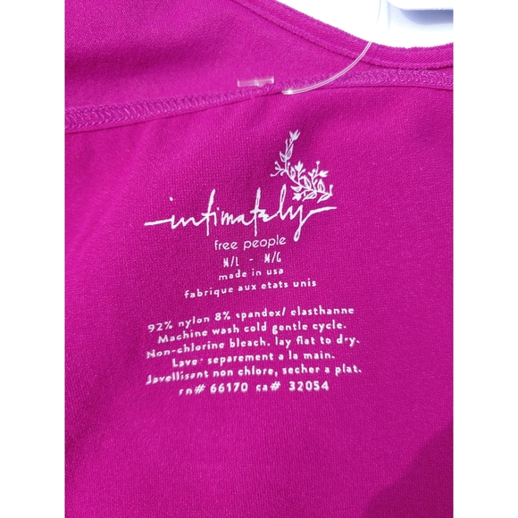 🆕Free People Brami Skinny Strap Fuschia M/L - Picture 3 of 8